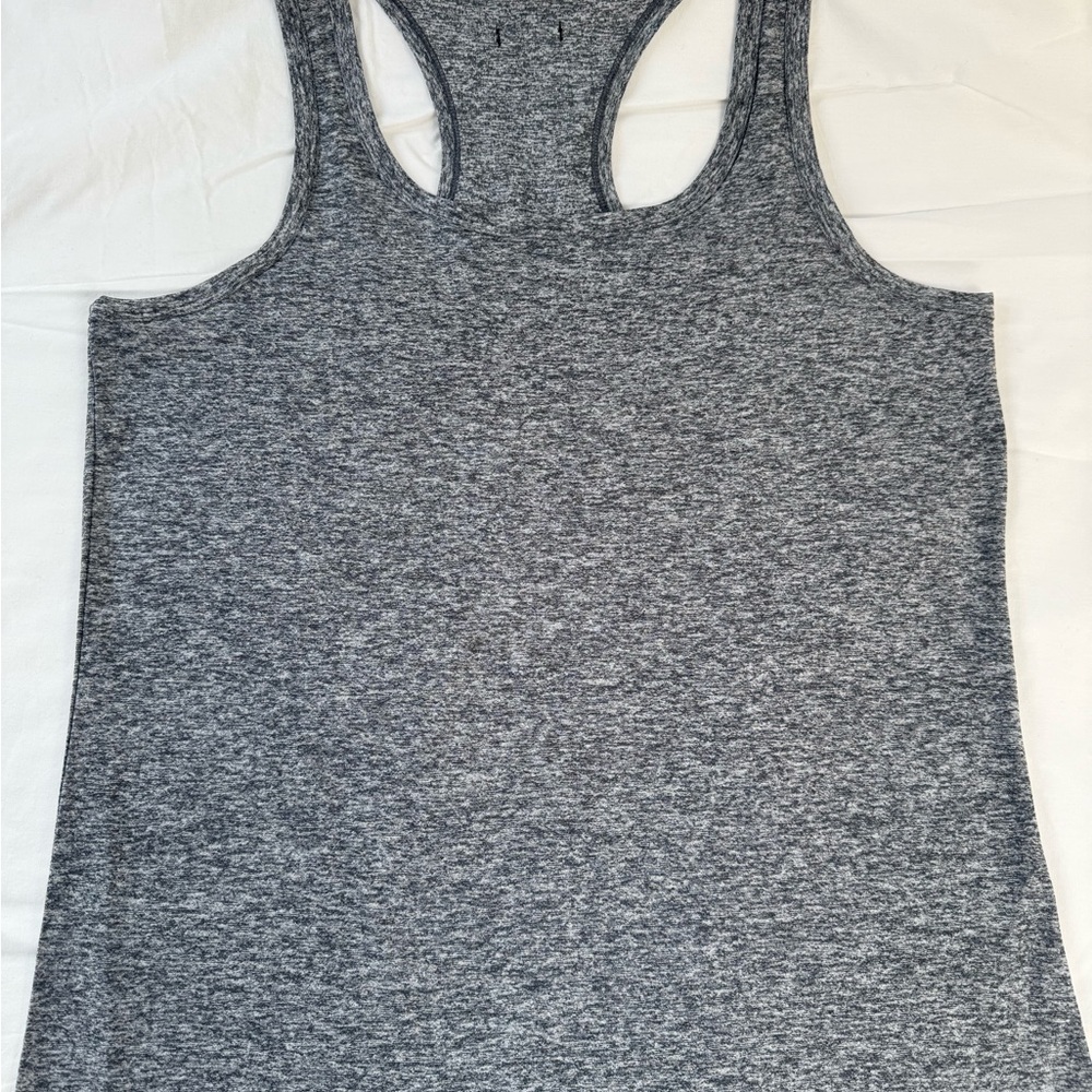 Oiselle light lux long tank gray 14